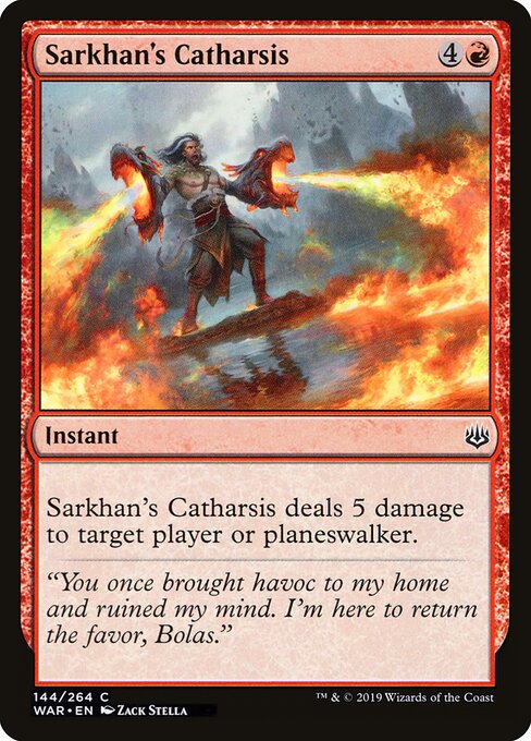 Sarkhan's Catharsis — Front