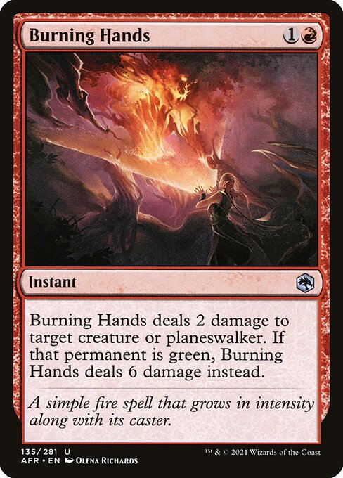 Burning Hands — Front