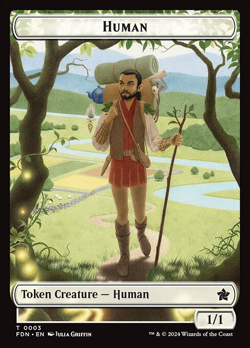 Human // Knight Double-Sided Token