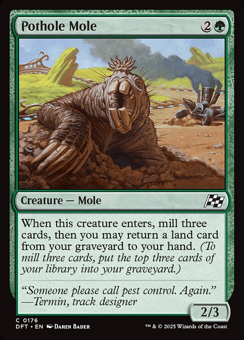 Pothole Mole — Front