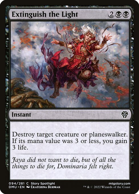Extinguish the Light — Front