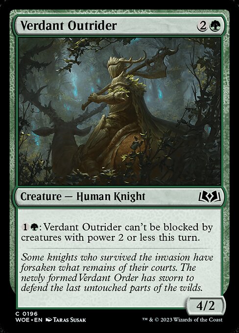 Verdant Outrider — Front