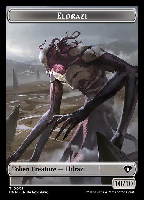 Eldrazi // Emblem - Ob Nixilis of the Black Oath Double-Sided Token — Front — Eldrazi
