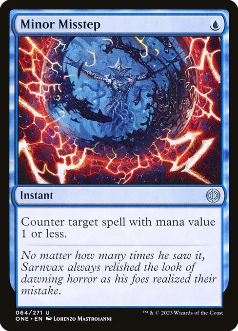 Minor Misstep — Front