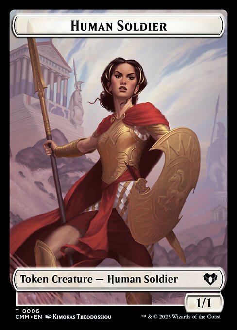 Human Soldier // Phyrexian Germ Double-Sided Token — Front — Human Soldier