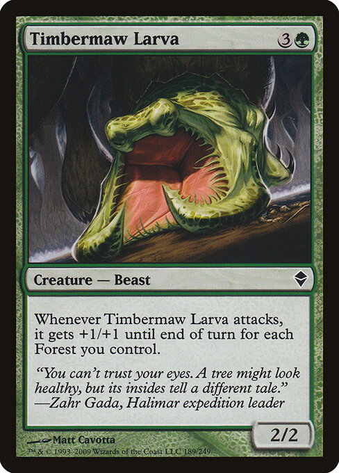 Timbermaw Larva — Front