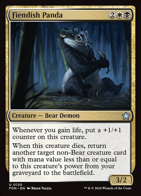 Fiendish Panda — Front