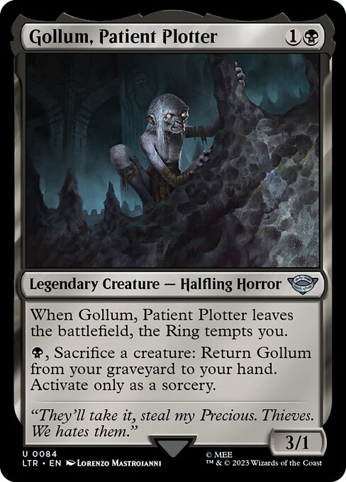 Gollum, Patient Plotter — Front