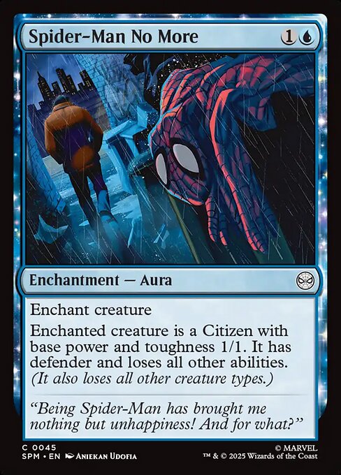 Spider-Man No More — Front