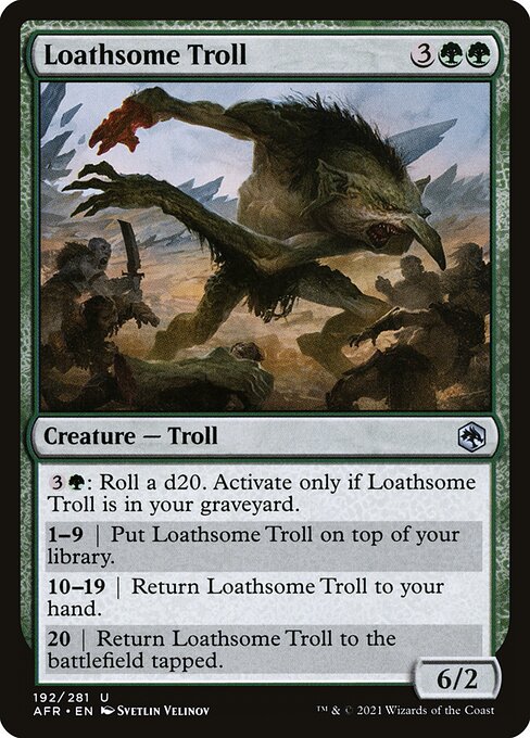 Loathsome Troll — Front