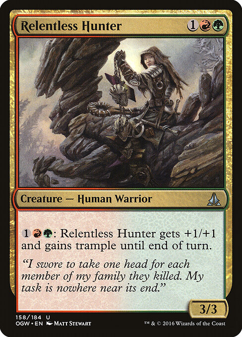 Relentless Hunter — Front