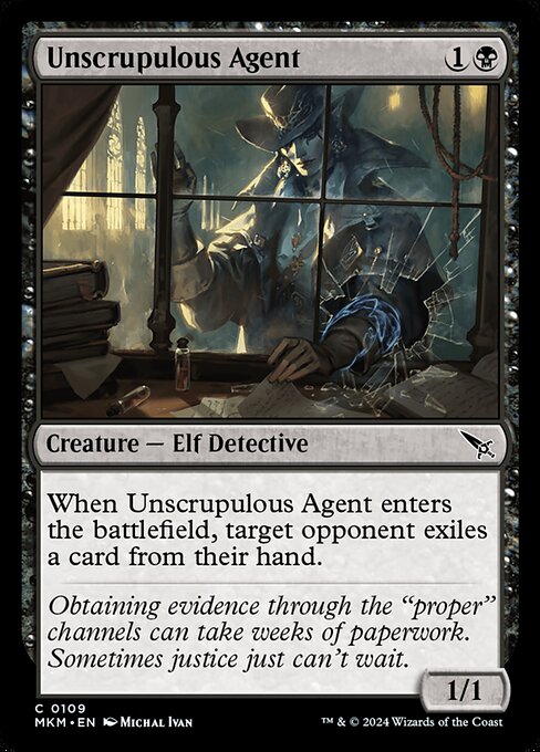 Unscrupulous Agent — Front