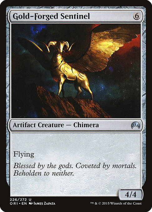 Gold-Forged Sentinel — Front