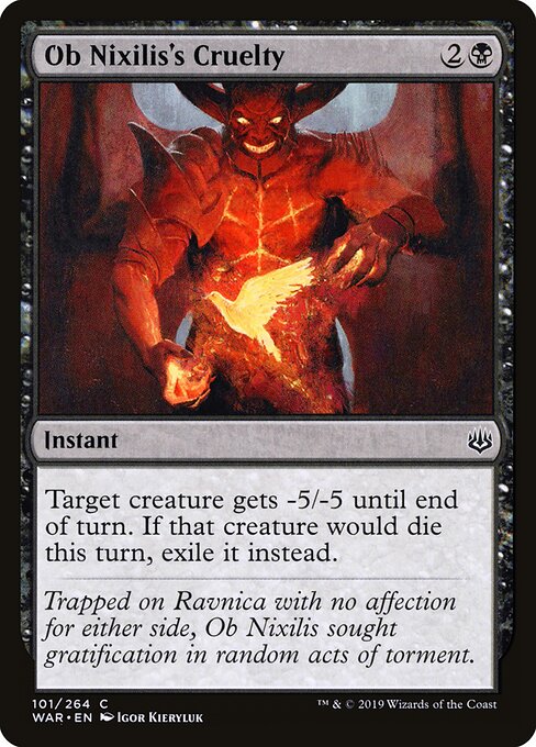 Ob Nixilis's Cruelty — Front