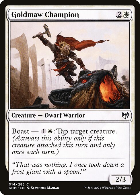 Goldmaw Champion — Front
