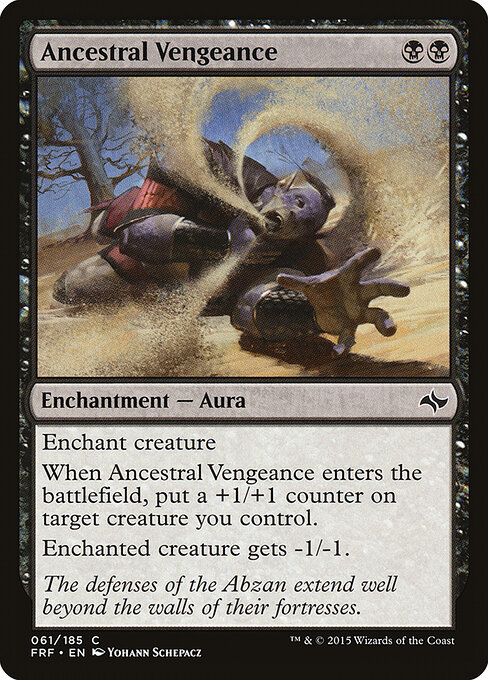 Ancestral Vengeance — Front