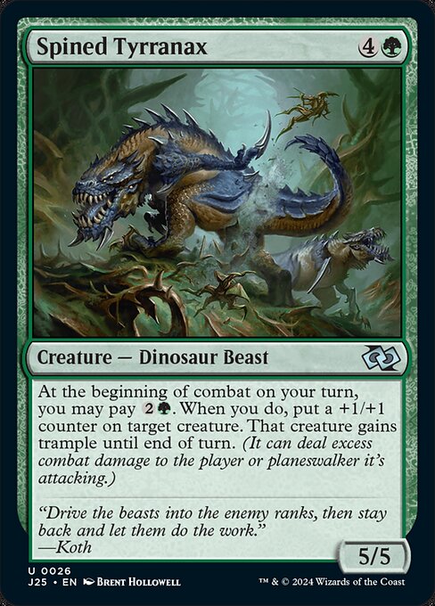 Spined Tyrranax — Front