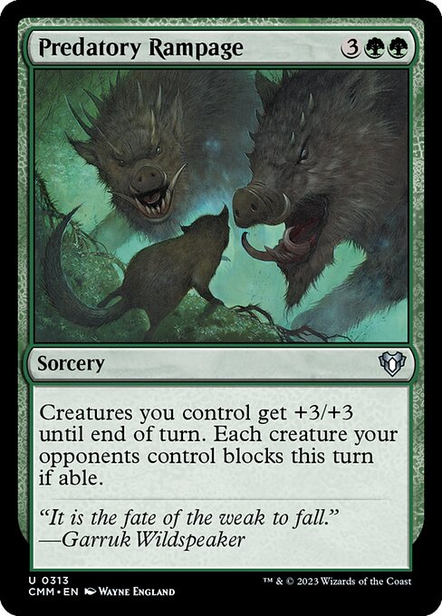 Predatory Rampage — Front