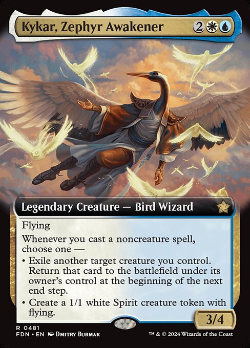 Kykar, Zephyr Awakener (Extended Art) — Front