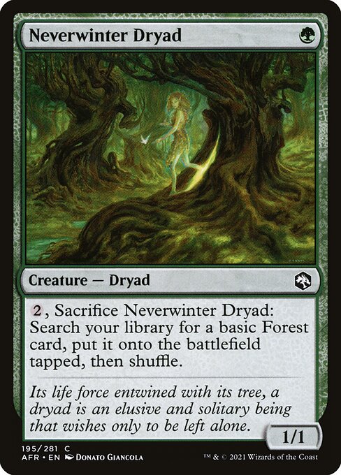 Neverwinter Dryad — Front