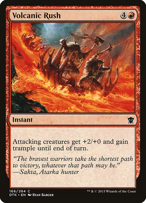 Volcanic Rush — Front