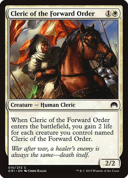Cleric of the Forward Order — Front
