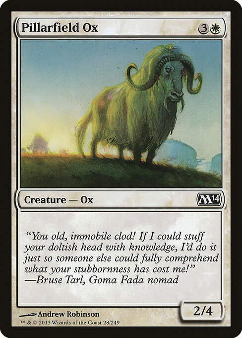 Pillarfield Ox — Front