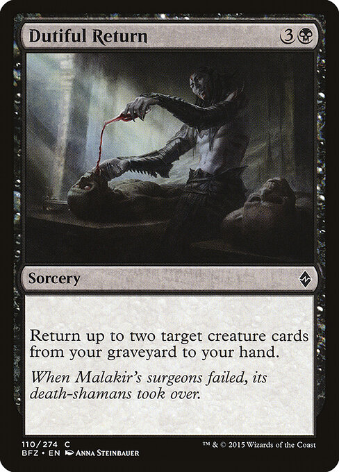Dutiful Return — Front