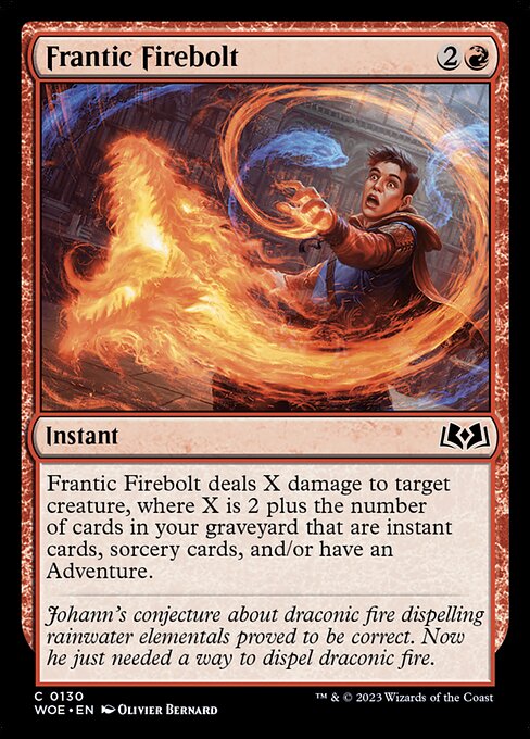 Frantic Firebolt — Front