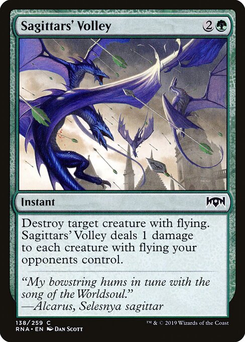 Sagittars' Volley — Front