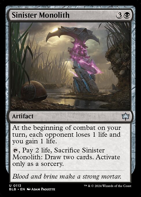 Sinister Monolith — Front