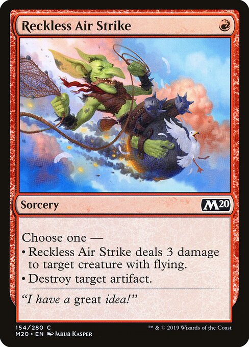 Reckless Air Strike — Front