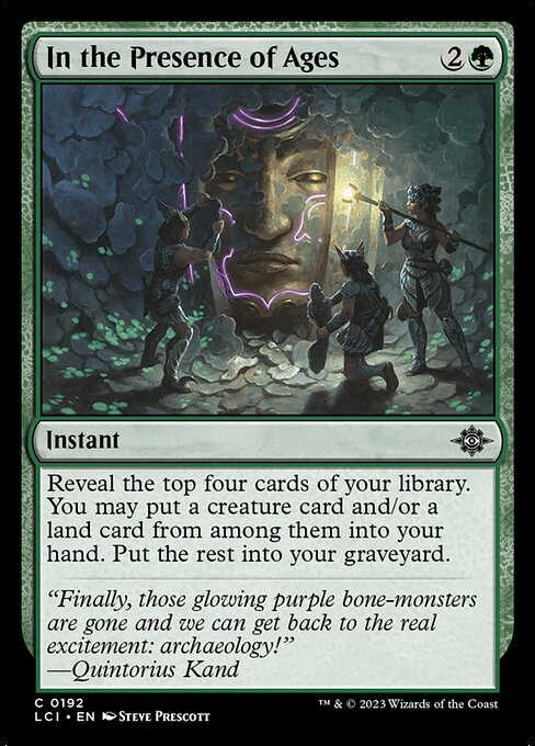 In the Presence of Ages — Front