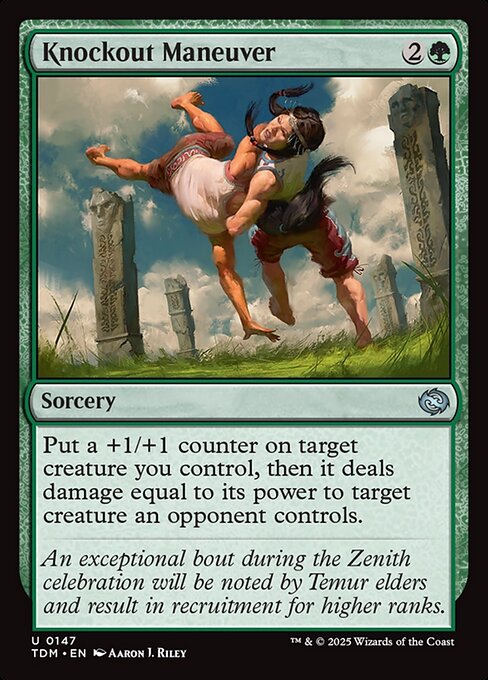 Knockout Maneuver — Front