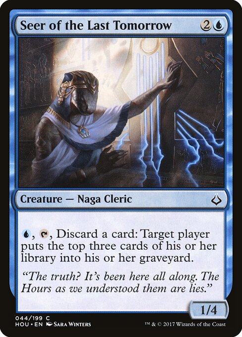 Seer of the Last Tomorrow — Front