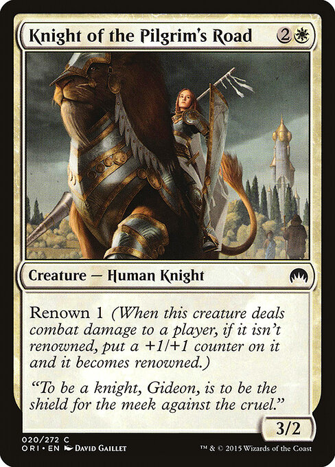 Knight of the Pilgrim's Road — Front