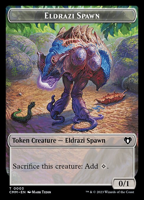 Eldrazi Spawn // Phyrexian Germ Double-Sided Token — Front — Eldrazi Spawn