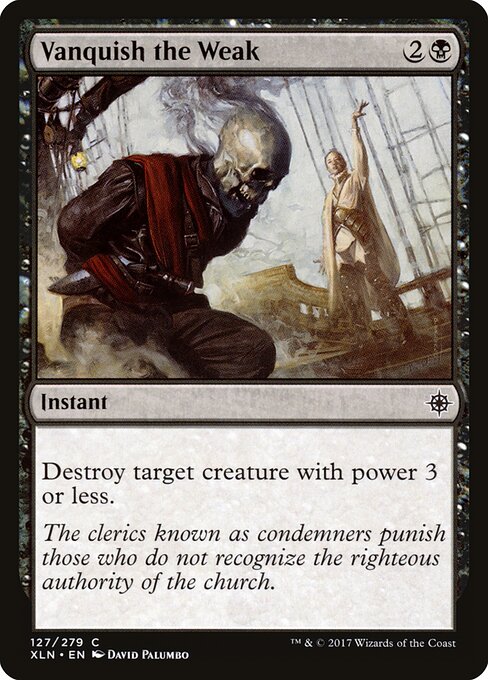 Vanquish the Weak — Front