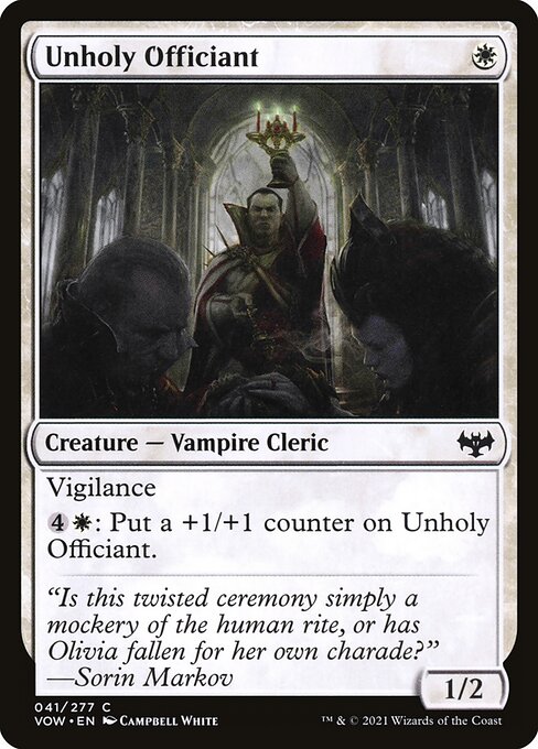Unholy Officiant — Front