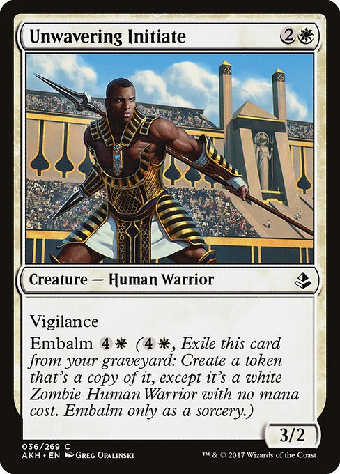 Unwavering Initiate — Front