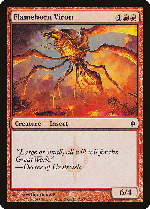 Flameborn Viron — Front