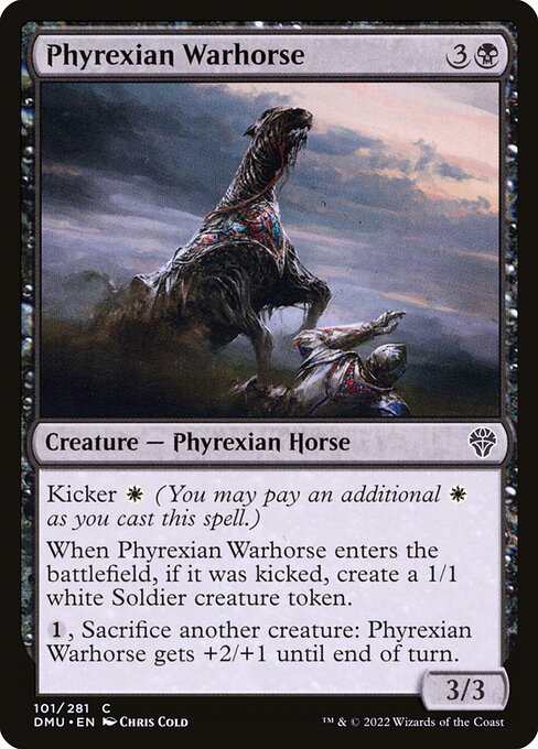 Phyrexian Warhorse — Front