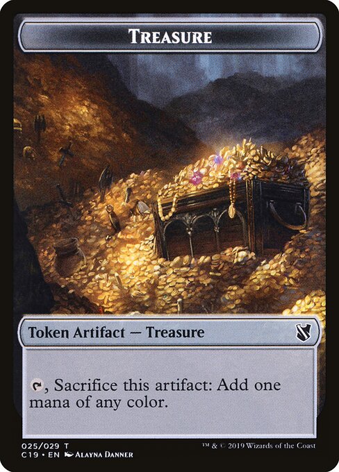 Treasure // Human Double-Sided Token — Front — Treasure