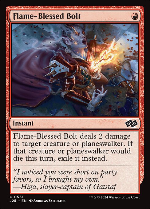 Flame-Blessed Bolt — Front