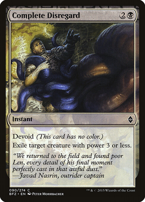 Complete Disregard — Front