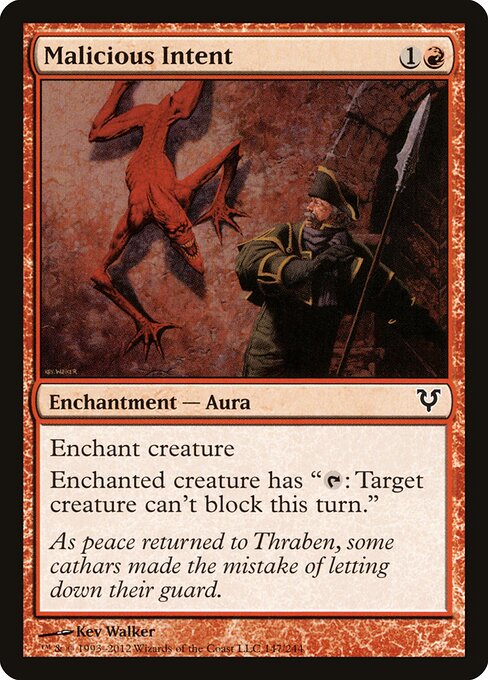 Malicious Intent — Front