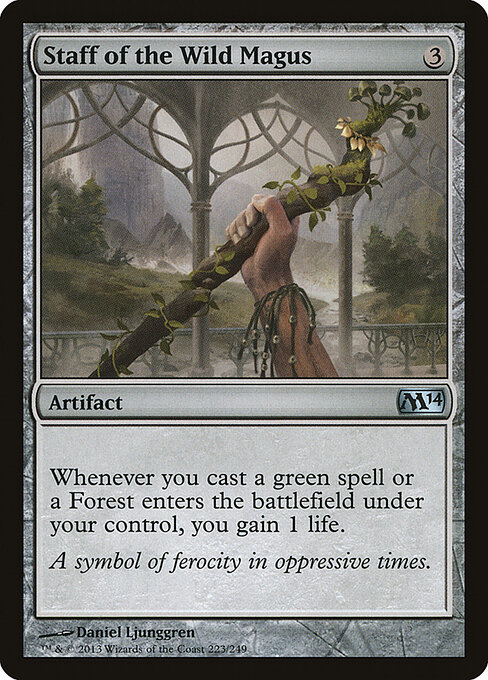 Staff of the Wild Magus — Front