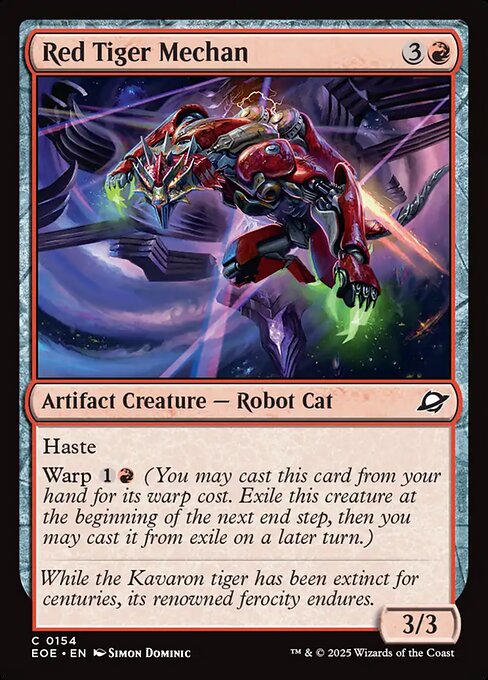 Red Tiger Mechan — Front