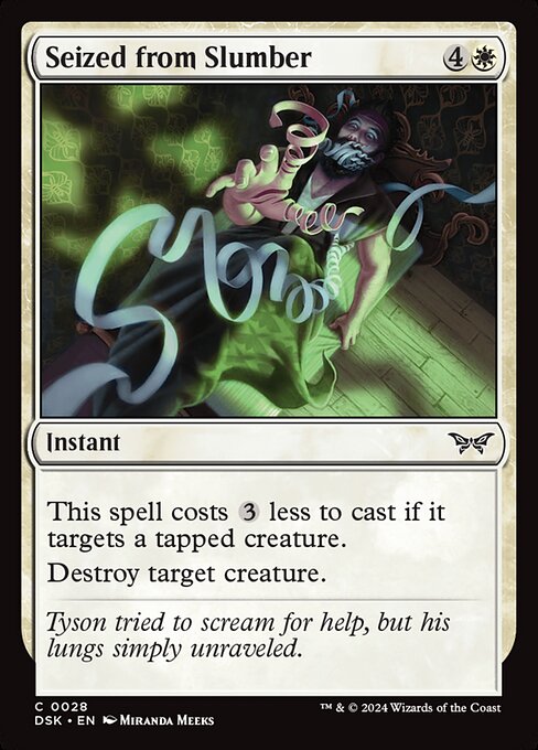 Seized from Slumber — Front