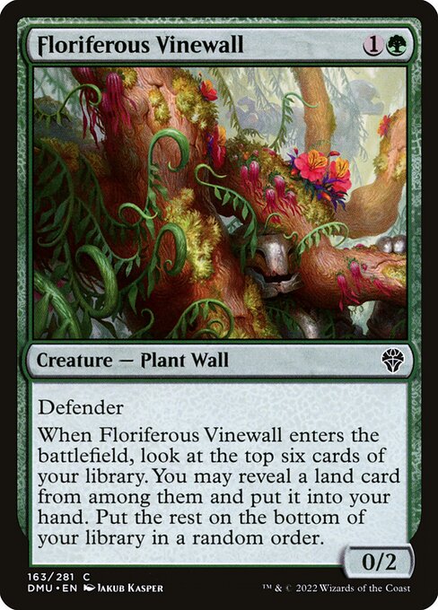 Floriferous Vinewall — Front